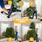 NatalGlow™ - Árvore de Natal Americana com LEDs Embutidos