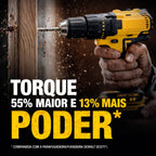 Kit Furadeira e Parafusadeira 48V - Com 2 Baterias e Maleta de Acessórios + Brindes