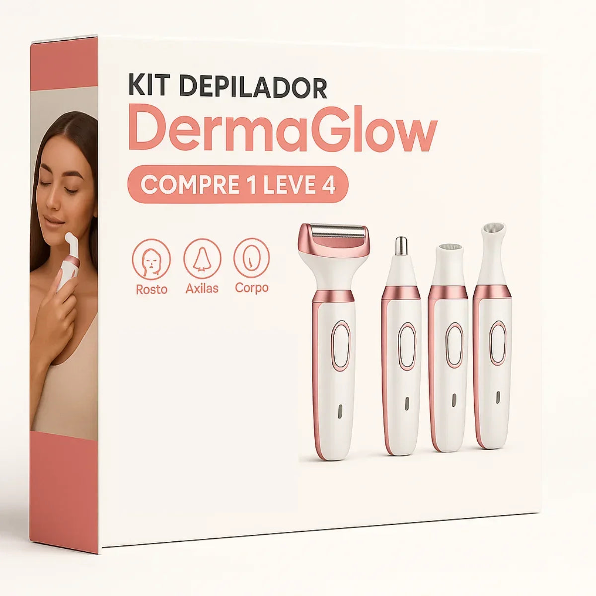 Depilador Elétrico 4 em 1 - DermaGlow