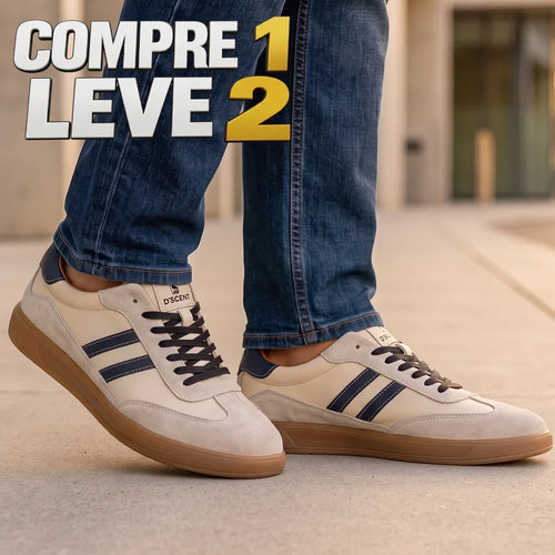 (Compre 1 Leve 2) Tênis Milano Suede™  - Design Italiano e Acabamento de Luxo