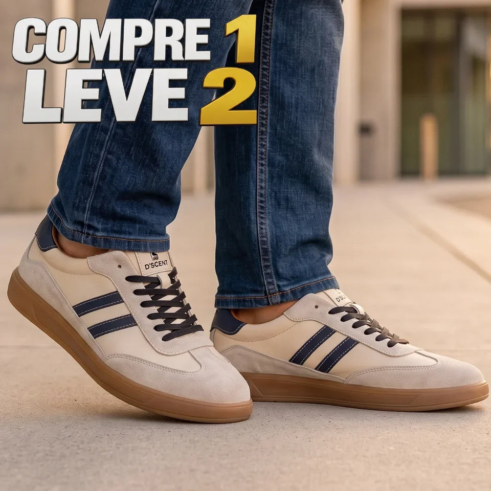 (Compre 1 Leve 2) Tênis Milano Suede™  - Design Italiano e Acabamento de Luxo
